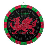 Welsh Flag Dartboard & Wales darts / game board Dartbord (Voorkant)