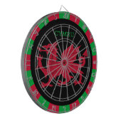 Welsh Flag Dartboard & Wales darts / game board Dartbord (Voorkant Links)