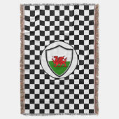 Welsh flag deken (Voorkant Verticaal)