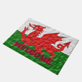 Welsh Flag Design Deurmat (Schuin)