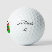 Welsh Flag Golf Balls Golfballen (Logo)