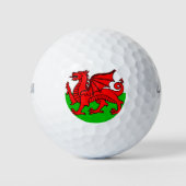 Welsh flag golfballen (Voorkant)