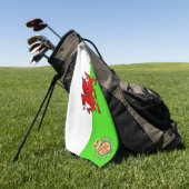 Welsh flag golfhanddoek (Groen)