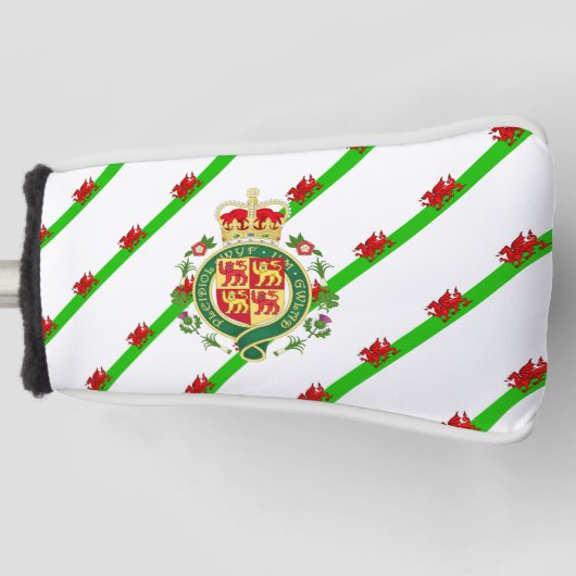 Welsh flag golfheadcover (Voorkant)