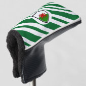 Welsh flag golfheadcover (3/4 voorkant)
