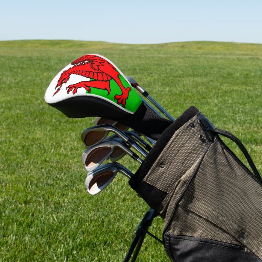 Welsh flag golfheadcover (Insitu)