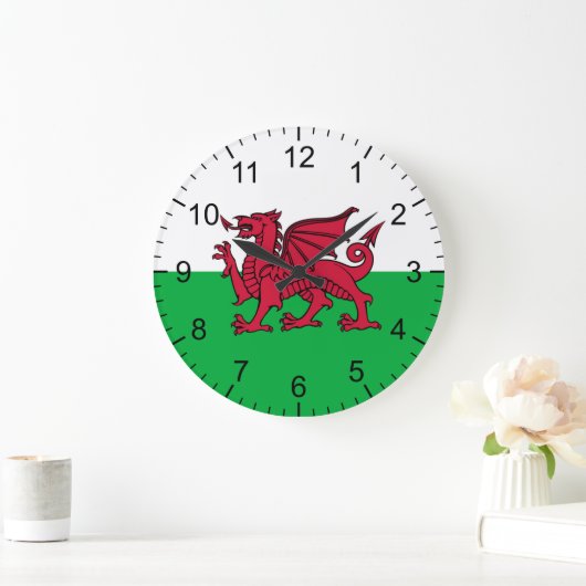 Welsh Flag Grote Klok (Huis)