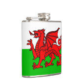 Welsh flag heupfles (Rechts)