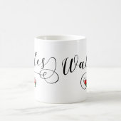 Welsh flag in Heart, Wales Koffiemok (Center)