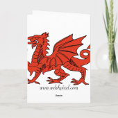 Welsh Flag Kaart (Achterkant)