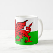Welsh flag koffiemok (Voorkant rechts)