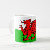 Welsh flag koffiemok (Voorkant links)