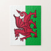 Welsh flag legpuzzel (Verticaal)