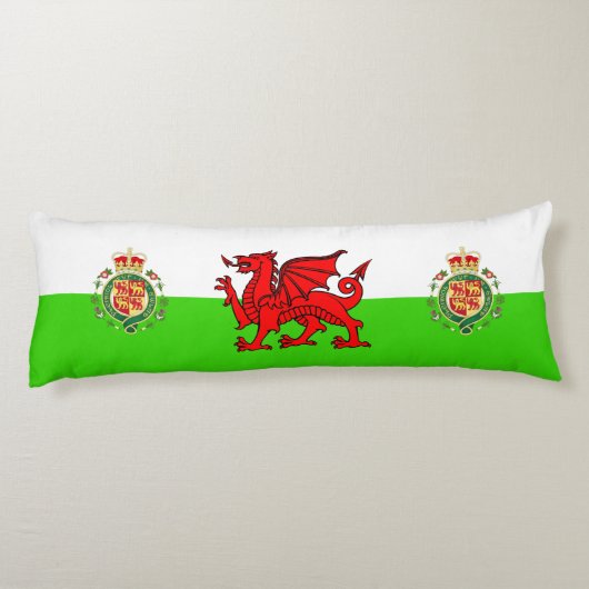 Welsh flag lichaamskussen (Achterkant)
