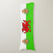 Welsh flag lichaamskussen (Voorkant Verticaal)