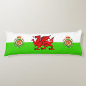 Welsh flag lichaamskussen (Voorkant)