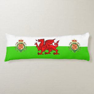 Welsh flag lichaamskussen
