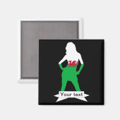 Welsh flag magneet (Voorkant / Achterkant)