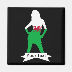 Welsh flag magneet