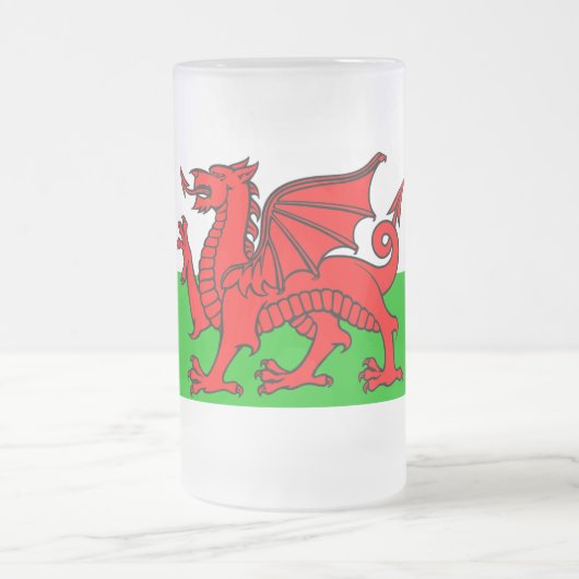 Welsh flag matglas bierpul (Center)