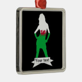 Welsh flag metalen ornament (Rechts)