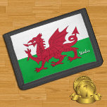 Welsh flag mode, Wales patriots / Sport Drievoud Portemonnee<br><div class="desc">WALLETS: Wales & Welsh Flag "Cymru" mode - hou van mijn land,  reiscadeaus,  opa-verjaardag,  nationale patriotten / sportfans</div>