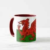 Welsh Flag Mok (Voorkant links)