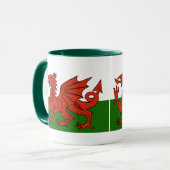 Welsh Flag Mok (Voorkant links)