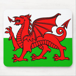 Welsh flag muismat
