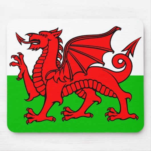 Welsh flag muismat (Voorkant)