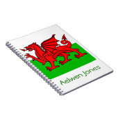 Welsh Flag Notitieboek (Rechterzijde)