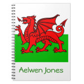 Welsh Flag Notitieboek (Voorkant)