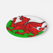 Welsh flag papieren bordje (Gekanteld)