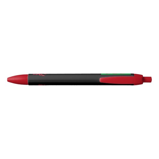 Welsh Flag Pen, Wales / Cymru Personalized Zwarte Inkt Pen (Achterkant)