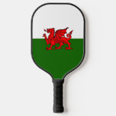 Welsh flag pickleball paddle (Voorkant)