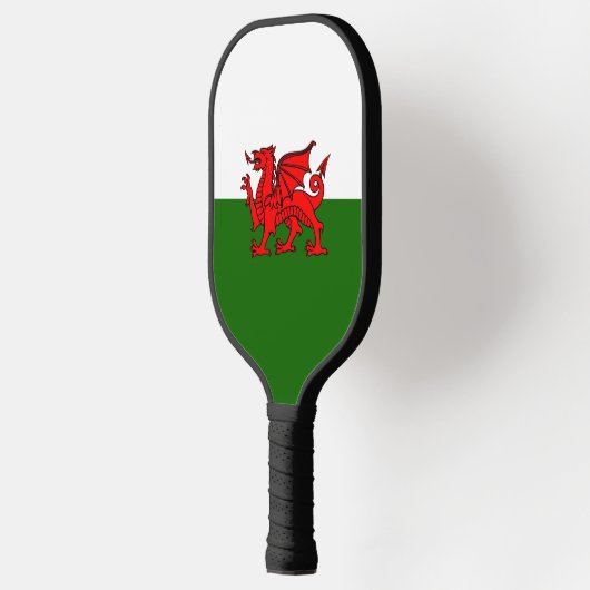 Welsh flag pickleball paddle (Links)