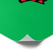 Welsh Flag Poster (Hoek)