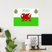 Welsh flag poster (Thuiskantoor)