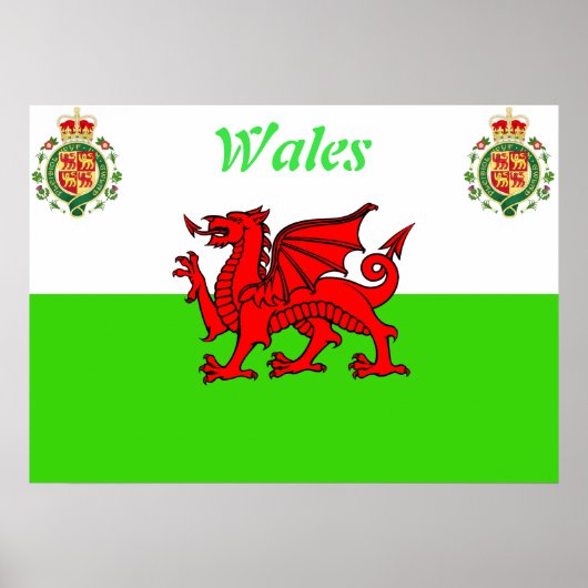 Welsh flag poster (Voorkant)
