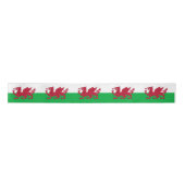 Welsh Flag Ribbon, Dragon mode, Cymru, Wales Satijnen Lint (Voorkant)