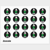 Welsh flag ronde sticker (Vel)
