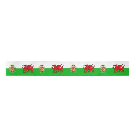 Welsh flag satijnen lint (Voorkant)