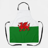 Welsh flag schort (Voorkant)