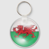 Welsh Flag Sleutelhanger (Voorkant)