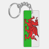 Welsh flag sleutelhanger (Voorkant Links)