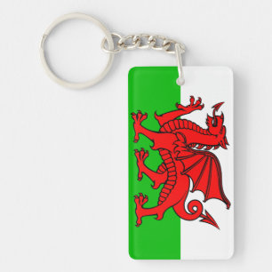 Welsh flag sleutelhanger