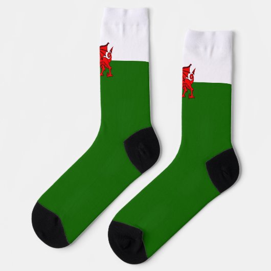 Welsh flag sokken (Links)