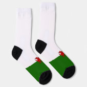 Welsh flag sokken (Rechts)