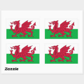 Welsh Flag Sticker (Vel)