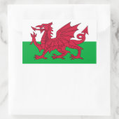 Welsh Flag Sticker (Tas)
